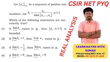 CSIR NET MATHEMATICS REAL ANALYSIS Part C PYQ JUNE 2024 by Suman Sir #jrf #pyq #maths #csirnet 