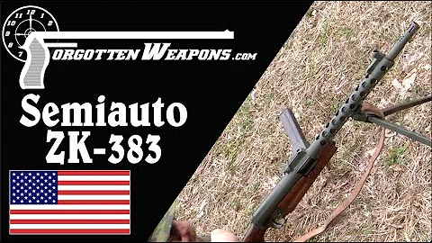 Semiauto ZK-383 on the Range