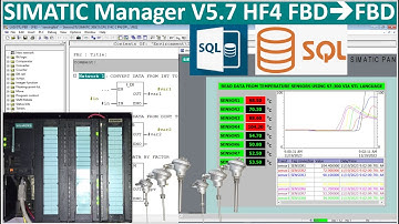 Simatic Manager (FBD) WinCC Flexible 2008 SP5 Logging data to SQL Server database