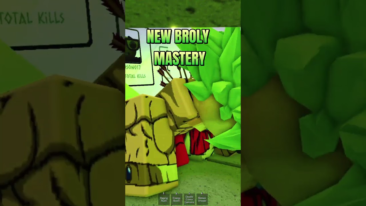 New Broly Mastery FULL SHOWCASE | Roblox Z Battlegrounds