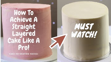 How To Stack A Tall Layered Cake Straight | Easy Cake Technique To Fill Stack Tall Cakes | Cake Hack