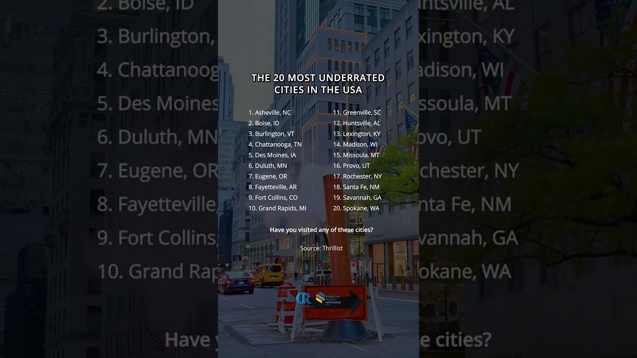 The 20 Most Underrated Cities in the USA