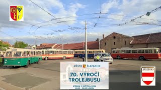 Oslavy 70. výročí zavedení trolejbusů do Šlapanic 1.5.2024