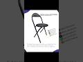 Folding Chair | Prayer Study &amp; Travelling Chair with Steel Frame