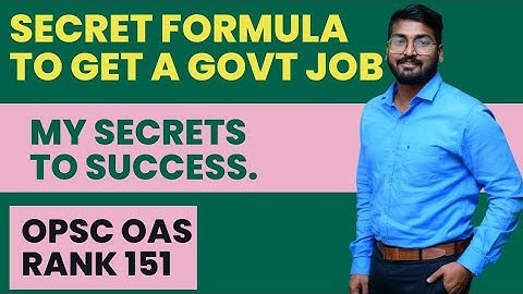 Secret strategy to get a government job | Biswajit Dash | OAS | Daily routine | OPSC OCS