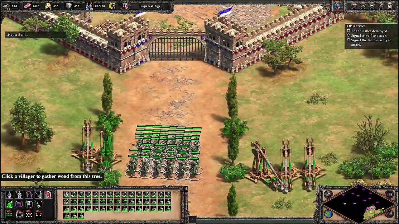Alaric Campaign Mission 4 – The Giant Falls | Age of Empires 2 DE (Victory)
