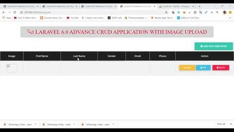 Laravel 6 Tutorial : C.R.U.D Operation with Image upload & Pagination from Scratch #3 Source code