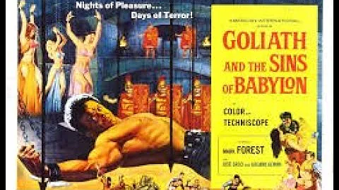 GOLIATH AND THE SINS OF BABYLON trailer, MARK FOREST, 1964.