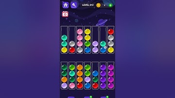 Ball Sort Master Game Level - 212 Without Boosters | Puzzle Game | #entertainment #puzzle #games