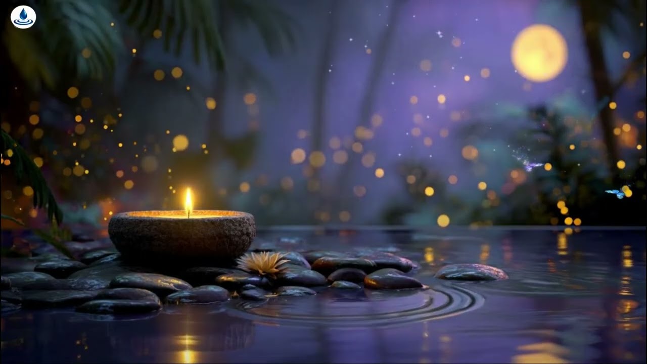 Healing Water & Piano Music 🍃 Relaxing Spa Ambience for Deep Sleep, Stress Relief & Meditation