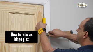 How to remove hinge pins