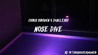 Chris Brown - Nose Dive Ft. DaniLeigh ( Lyrics )