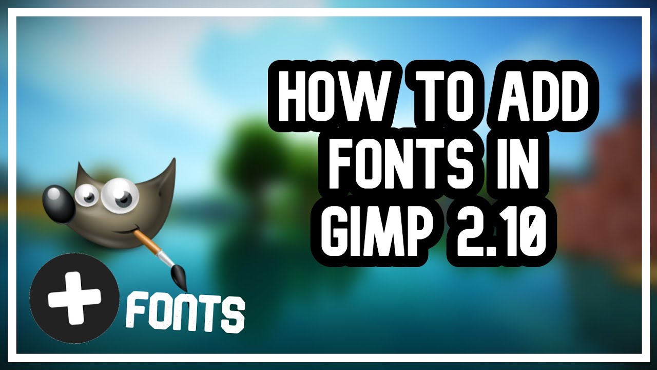 gimp script fonts