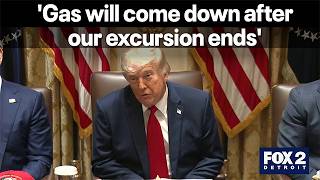 President Trump talks high gas prices, Iran peace discussions