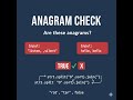 Check If Two Strings Are Anagrams in JavaScript | Easy Interview Question Explained