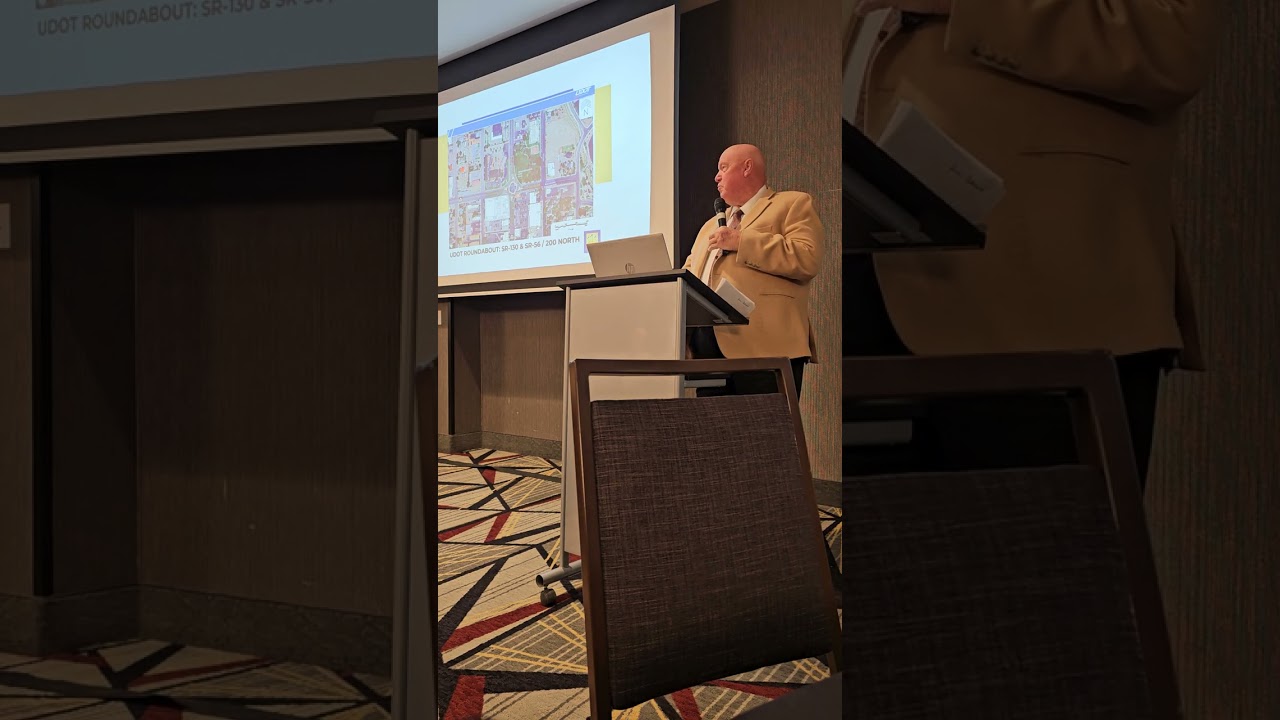 Cedar City Mayor from Economic Review Breakfast