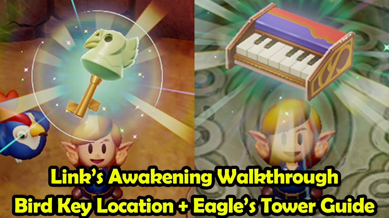 Zelda: Link's Awakening - Eagle's Tower dungeon explained, how to destroy  all columns and get the Mirror Shield