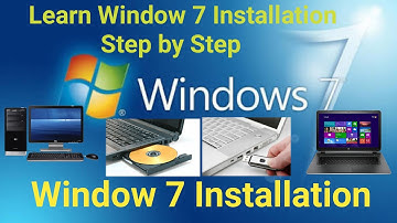 Window 7 installation step by step | How to Install window 7 in Laptop/Computer