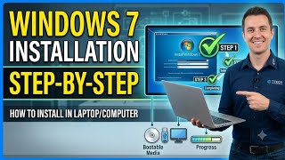 Window 7 installation step by step | How to Install window 7 in Laptop/Computer screenshot 5