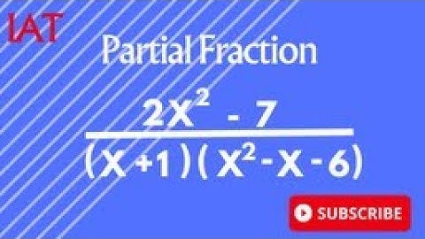 Partial Fractions:Non-Repeated Linear Factors