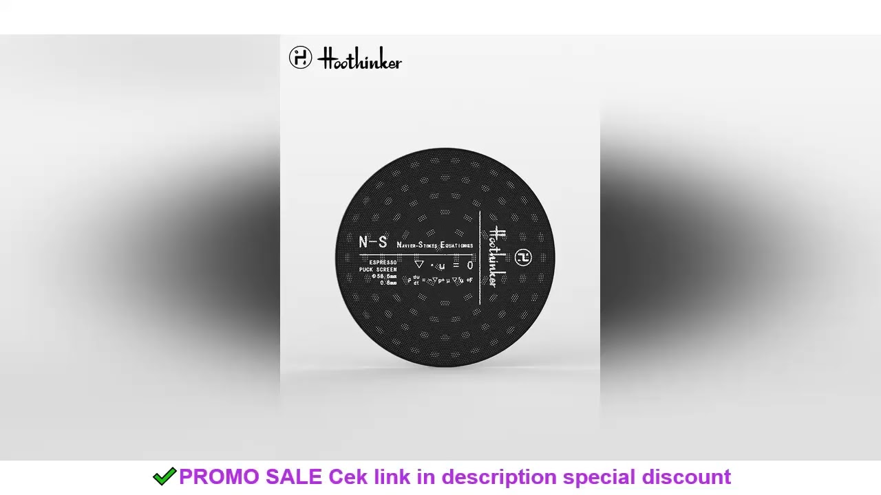 Hoothinker Espresso Puck Screen Espresso Filter With Titanium Coating For 51mm/53mm/58.5mm Portafilt