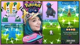 COLOSSAL SHINY HAUL!!! REGIGIGAS: A COLOSSAL DISCOVERY RESEARCH IN POKÉMON GO!