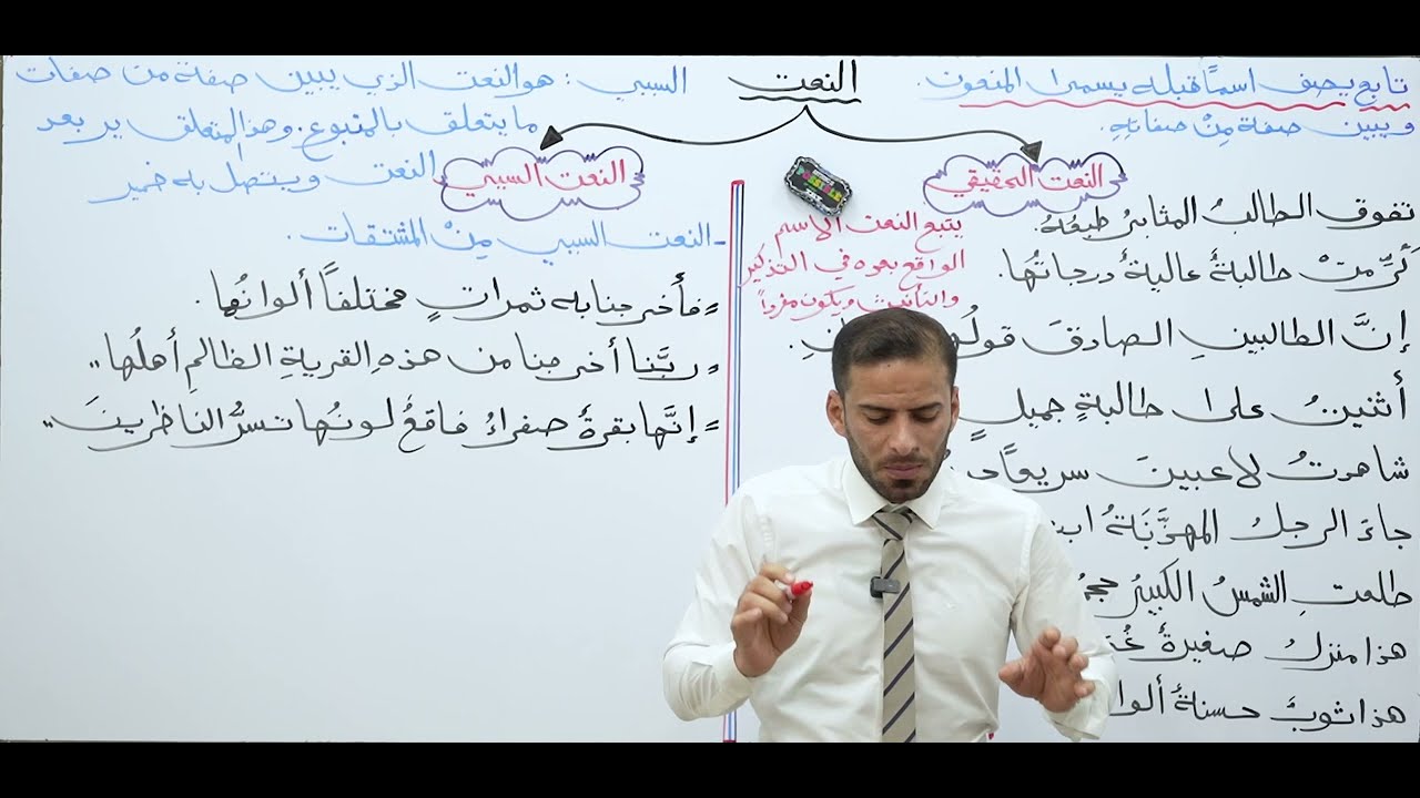 النعت (الصفة) للثالث المتوسط م٢