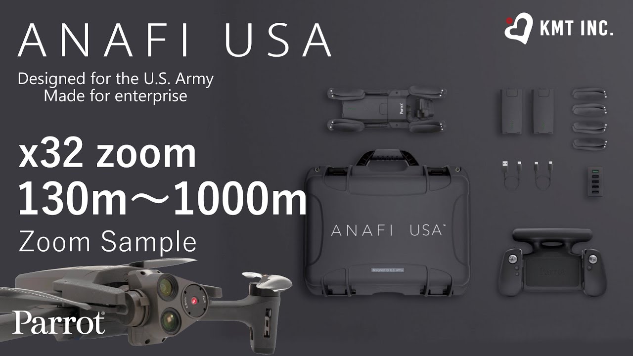 Parrot】ANAFI USA 32倍ズーム比較（130m～1000m） - YouTube