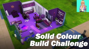 Sims 4 Solid Colour Build Challenge Purple