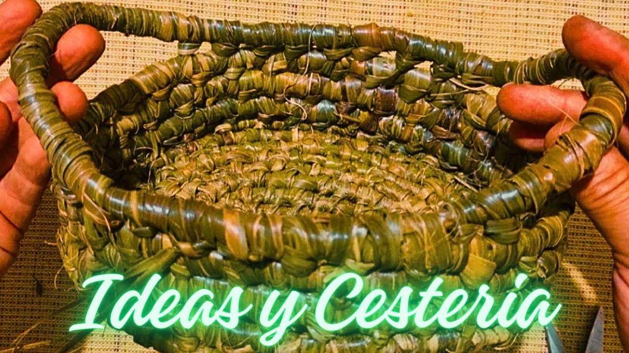 Con fibras naturales increible cesteria