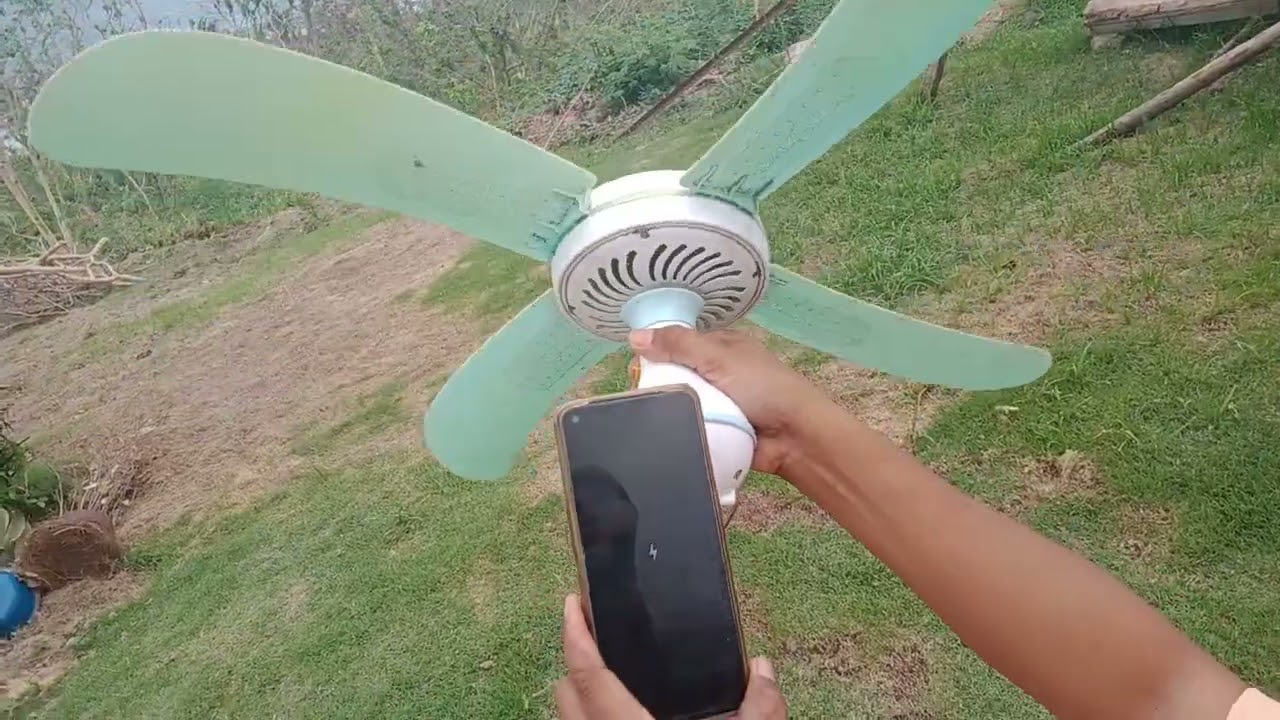 Very easy cellphone charging using electric fan without electricity