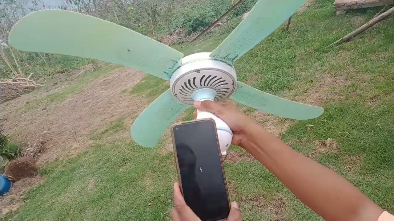 Very easy cellphone charging using electric fan without electricity