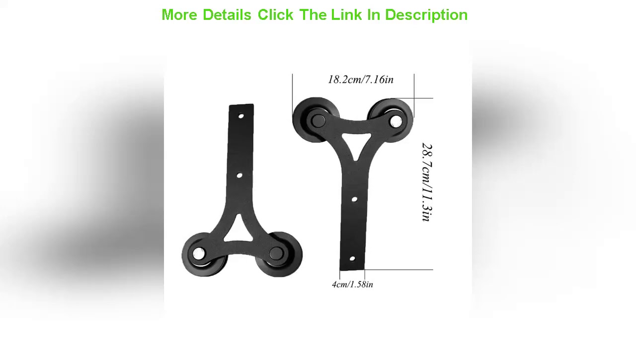 Top Original Gifsin Sliding Barn Door Hardware Kits Y-Shaped 4-9.6FT Better Than Double Door Closet