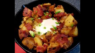 The Best Homefried Potatoes Breakfast Skillet. Leftover Baked Potatoes