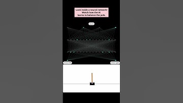 How AI Learns: Balancing the Pole with a Neural Network #ai #animation #artificialintelligence
