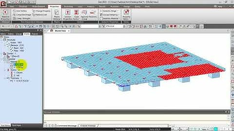MIDAS GEN   Flat Slab    1 Modeling