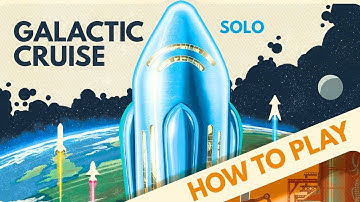 Galactic Cruise | Solo Board Game Tutorial and Playthrough (Review copy provided)