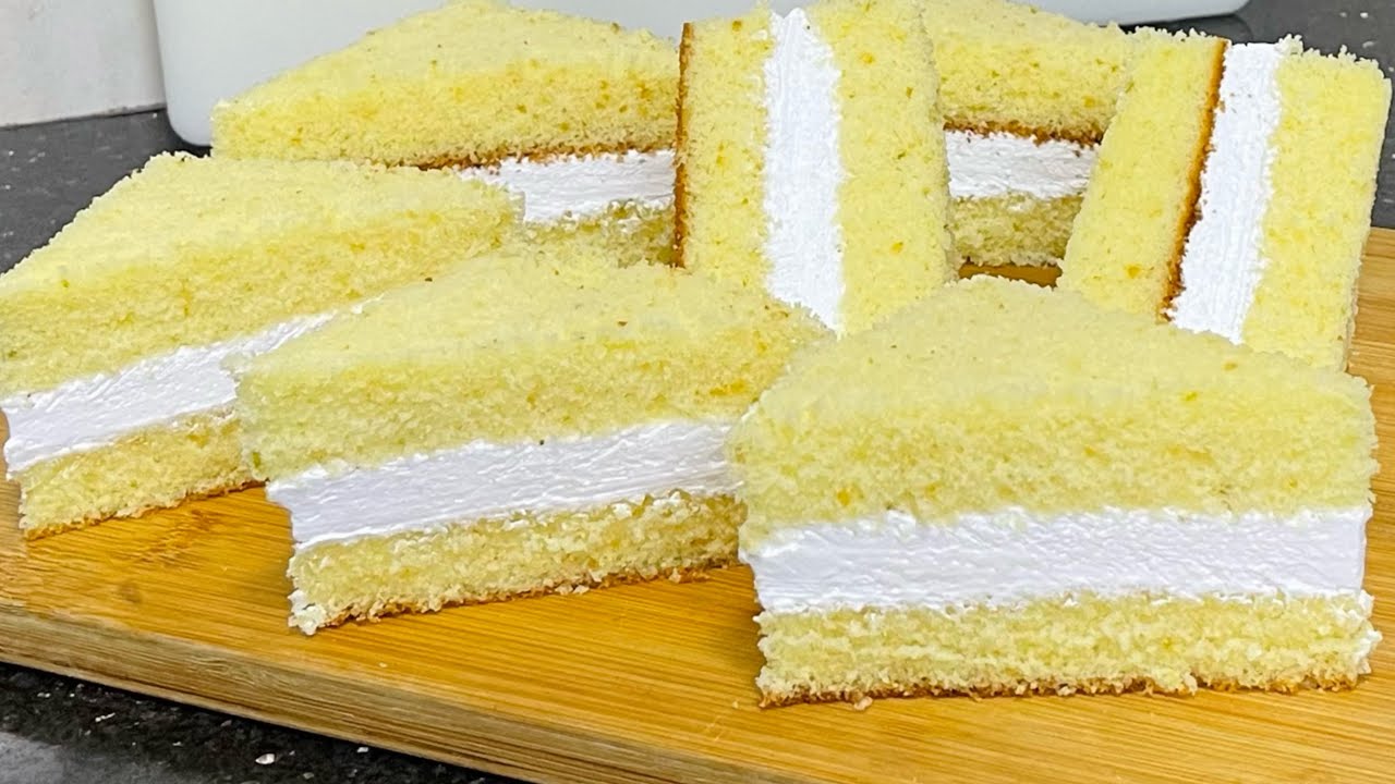কেক স্যান্ডউইচ রেসিপি Sandwich Cake Easy Cake Recipe Super Soft