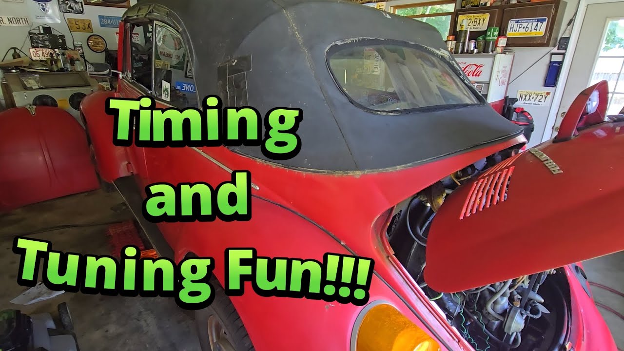 Timing and tuning a 1978 VW Beetle with L-Jet Fuel Injection!