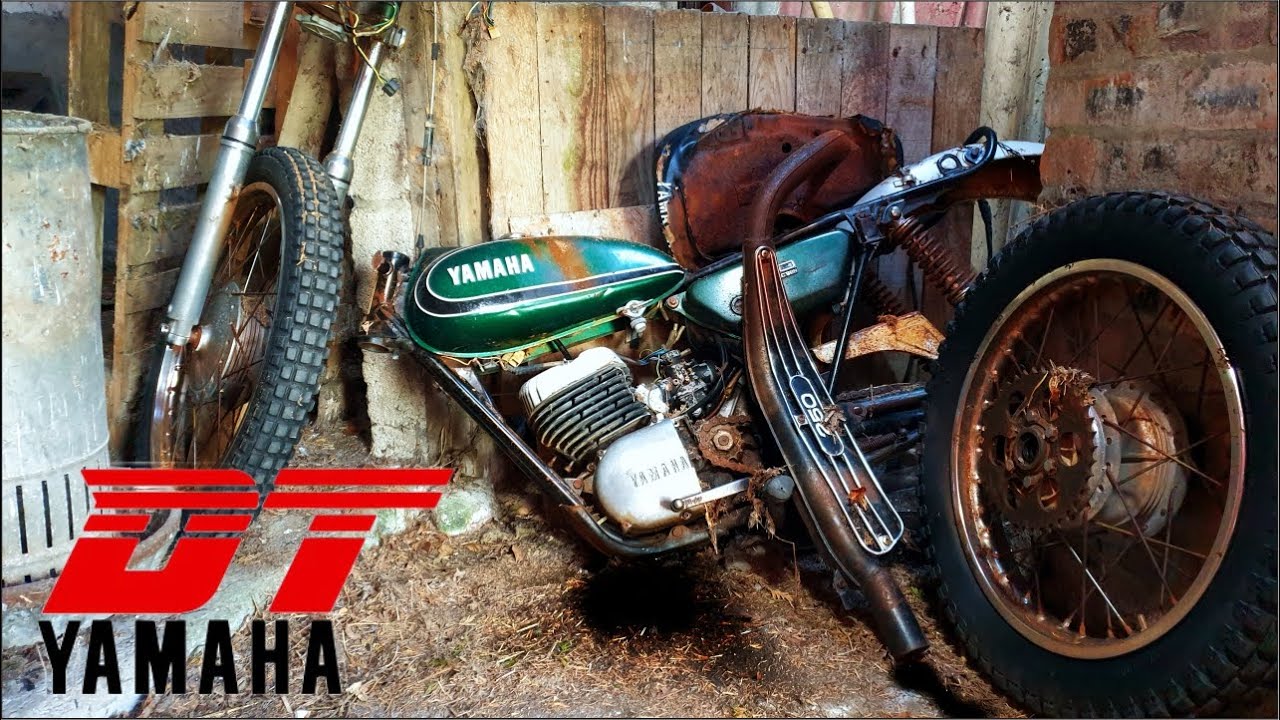 Restoration Of An Abandoned Yamaha DT 250   Genuine Barn Find