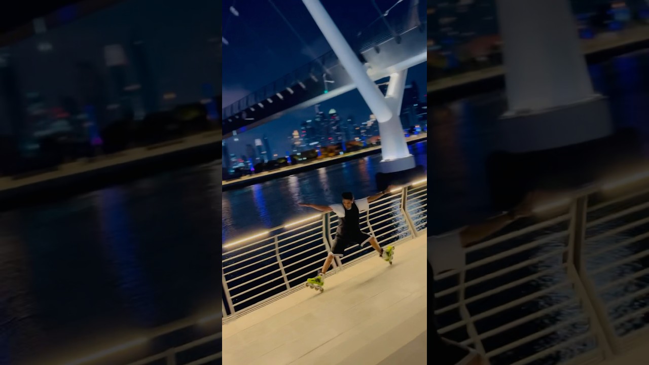 Two wheel stretching moves😳😳 