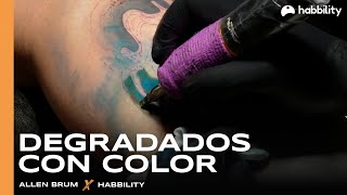 Cómo Crear Degradados en Tatuajes a Color | Allen Brum | Curso Tatuador