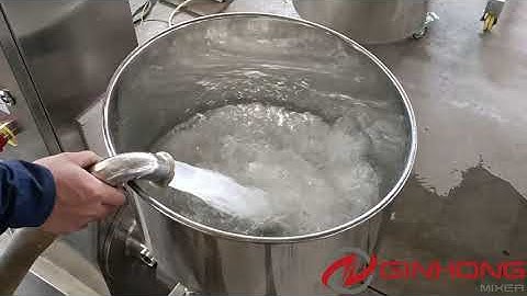 ZX-5.5 inline homogeniser pump with 40L feeding hopper