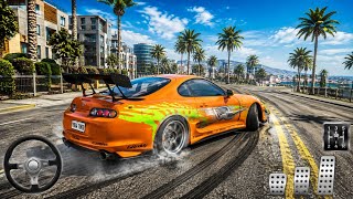 1800HP Supra Insane Drift 😱 Realistic City Driving & Brake Marks | City Drifting And Driving Game screenshot 4