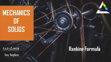 Rankine formula for columns