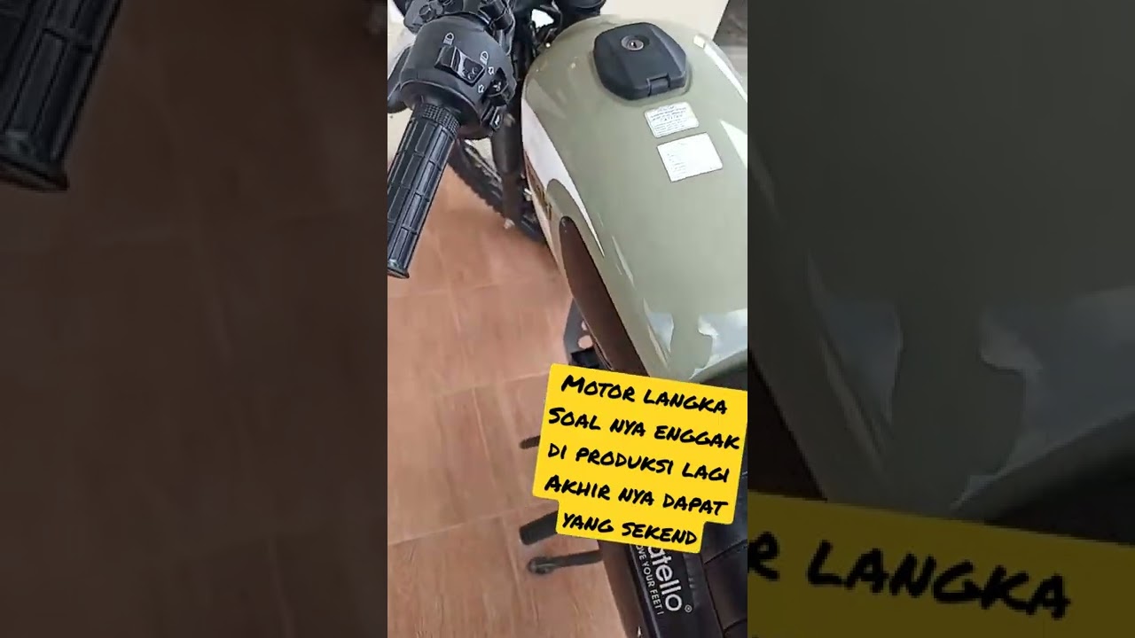 MOTOR LANGKA SOAL NYA GAK DI PRODUKSI LAGI 