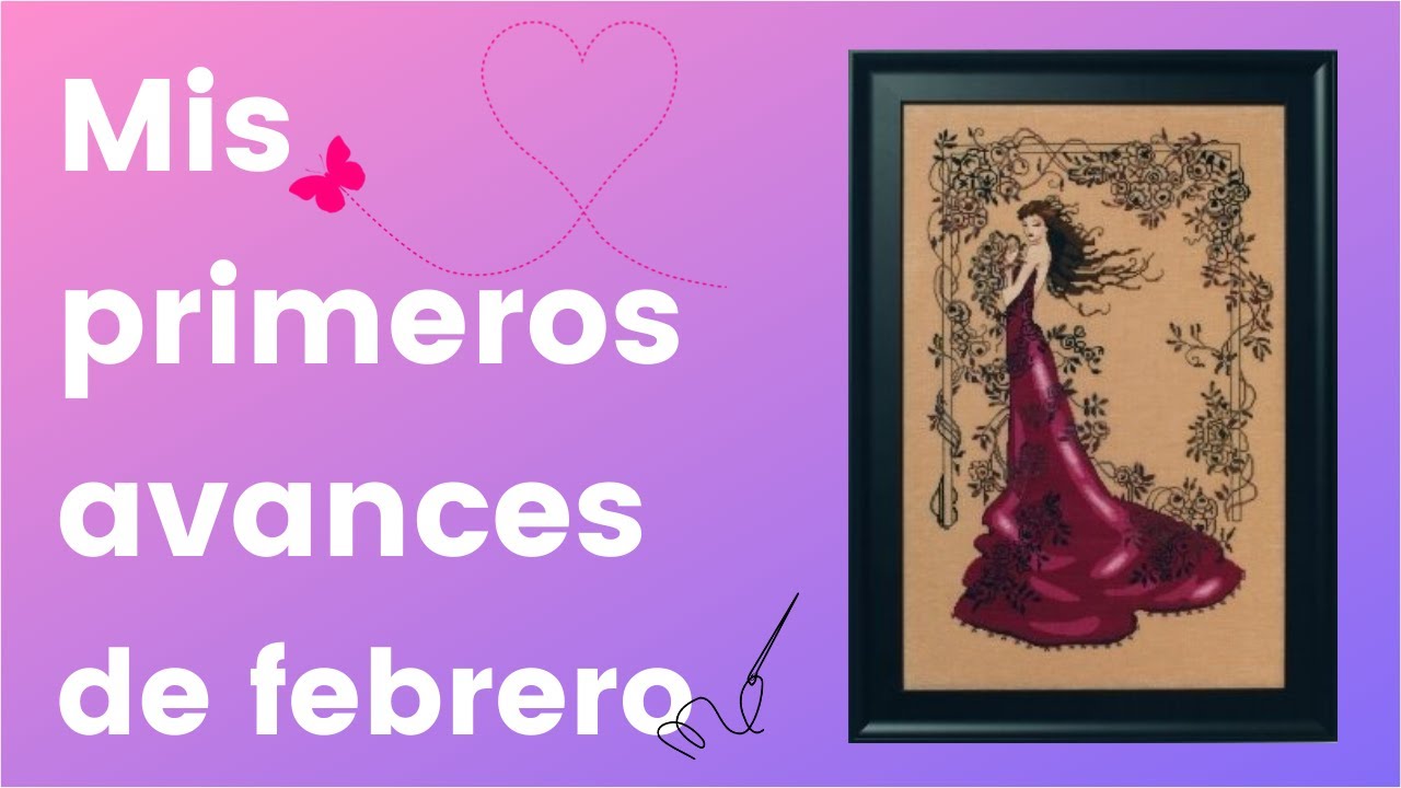 Flosstube 4: Primer avance de febrero | wips | punto de cruz