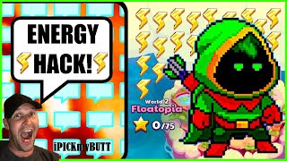 PIXELINGS | Energy HACK & How to BEAT Floatopia Mission 14 (Glitch in the Matrix) mini-Boss