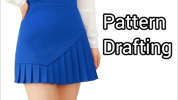 New skirt Design Pattern Making tutorial for sewing
