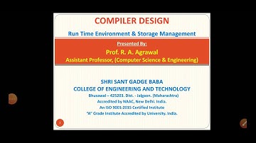 Run Time Environment and Storage Management Techniques